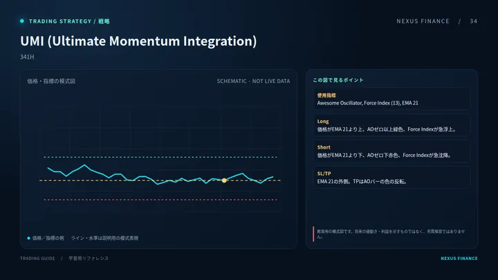 UMI (Ultimate Momentum Integration)の説明用模式図